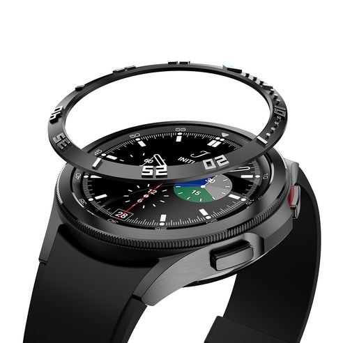 아이엠듀 스마트워치 3D 베젤링 케이스 42mm, 3.베젤링(블랙실버)