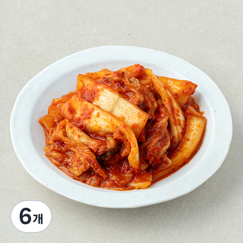 한울 왕애밥상 매운실비김치, 500g, 6개