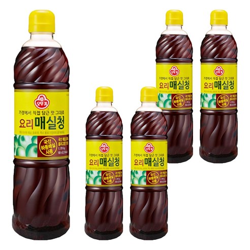 오뚜기 요리 매실청, 1.19kg, 5개