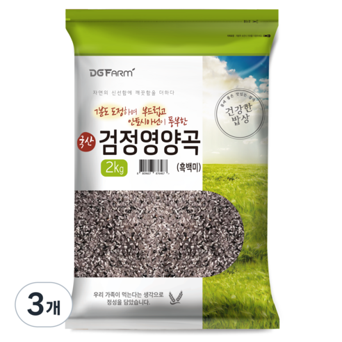 대구농산 검정영양곡, 2kg, 3개