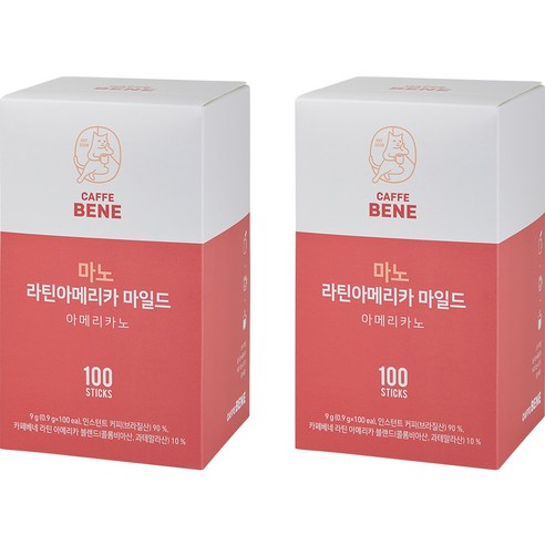 카페베네 마노 라틴아메리카 마일드, 0.9g, 100개입, 2개