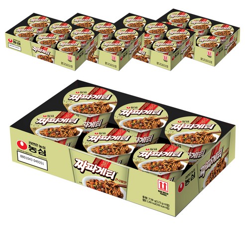농심 짜파게티 큰사발면, 30개
