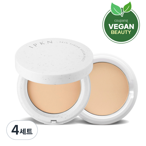 입큰 스킨 피니쉬 비건 팩트 본품 12g + 리필 12g, 23호, 4세트