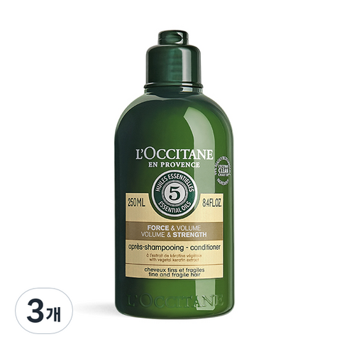 록시땅 볼륨 앤 스트렝스 컨디셔너, 3개, 250ml