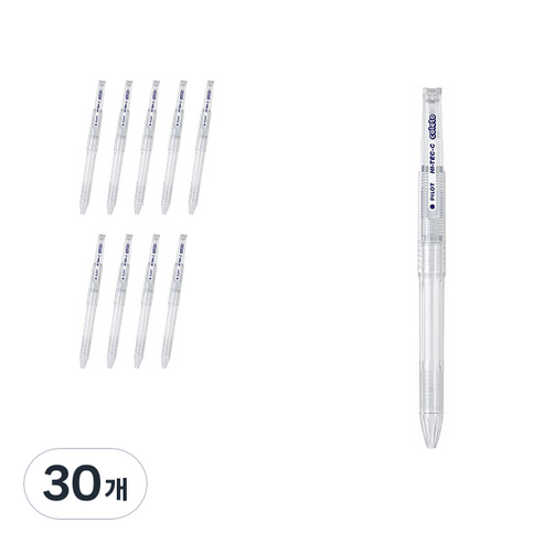 파이롯트 콜레토 2색 홀더바디 LHKC10C, 투명, 30개