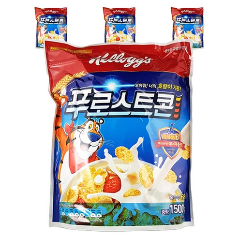 켈로그 푸로스트 콘 시리얼, 1.5kg, 4개