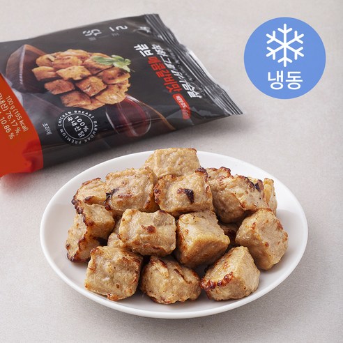 바르닭 직화그릴 닭가슴살 큐브 매콤갈비맛 (냉동), 100g, 1팩