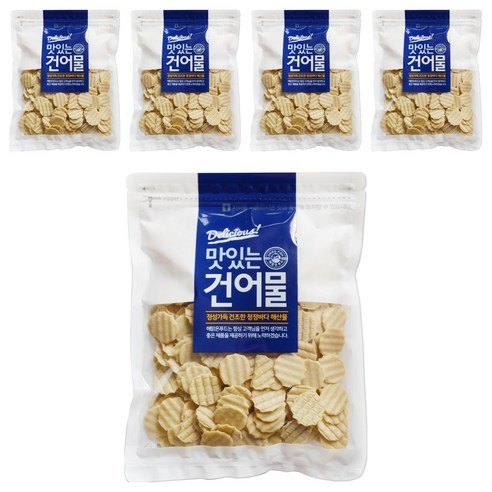 해맑은푸드 꼬마 튀김쥐포, 400g, 5개