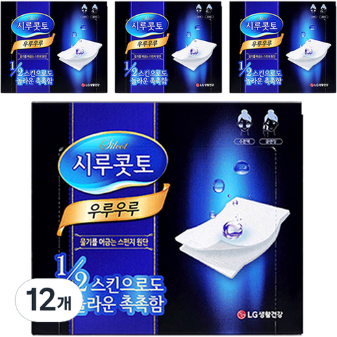 시루콧토 우루우루 화장솜, 40매입, 12개