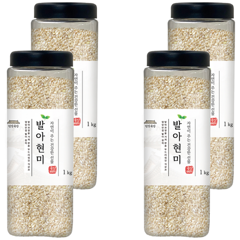 건강곡간 발아현미, 1kg, 4개