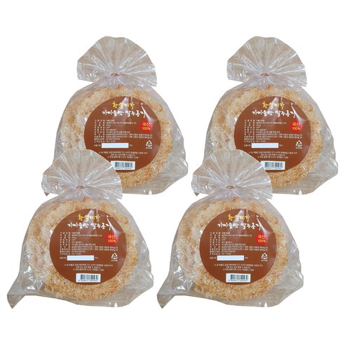 황실미가 가마솥맛 쌀누룽지, 450g, 4개