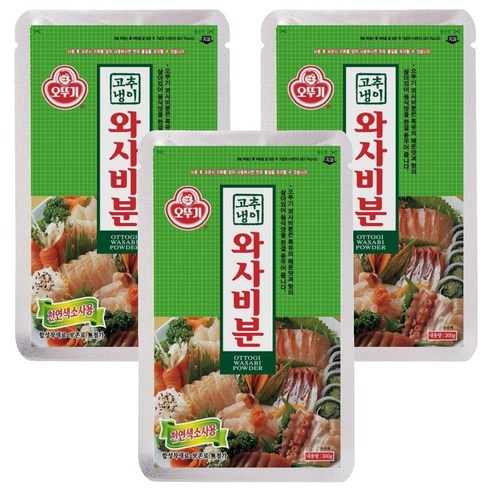 오뚜기 와사비분, 300g, 3개