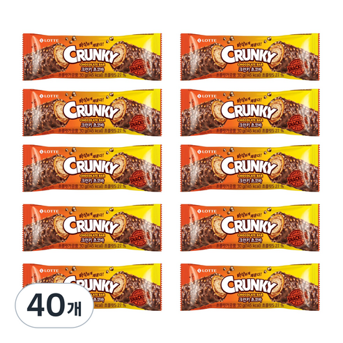 크런키 볼 초코바, 30g, 40개