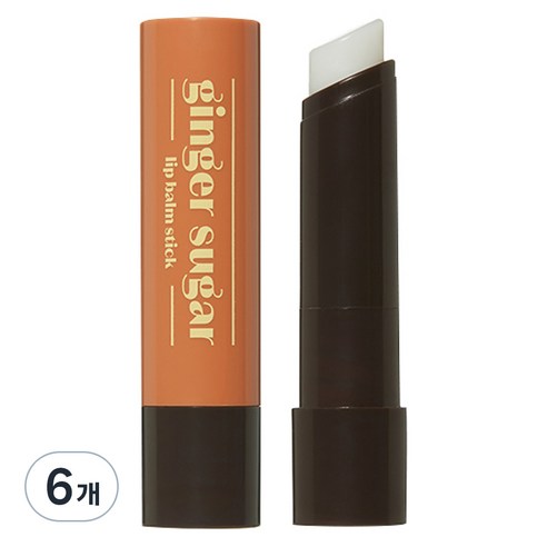 에뛰드 립밤 스틱, 진저슈가, 3.7g, 6개