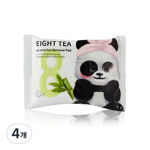 비오엠 에잇 티 립 앤 아이 리무버 패드 30p, 55g, 4개