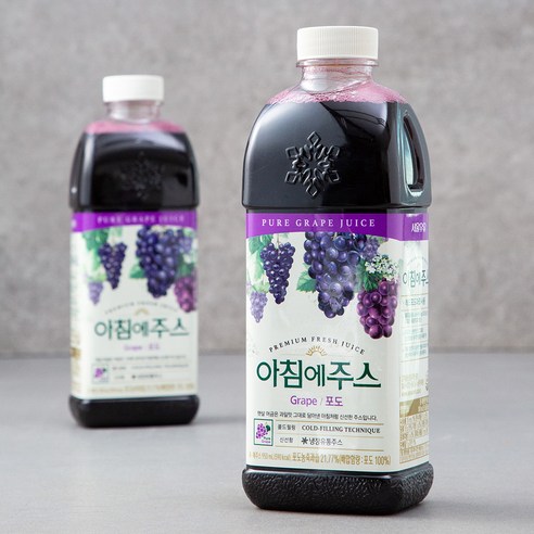 아침에주스 포도주스, 950ml, 2개