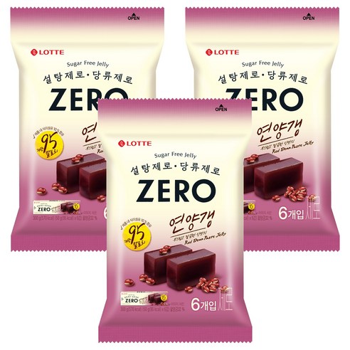 롯데제로 연양갱, 50g, 18개