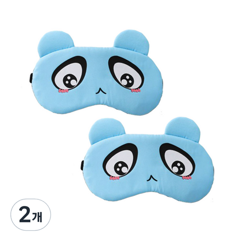 라이프팝 큐티 캐릭터 수면안대 2p, 2개입, 2개, 블루+블루