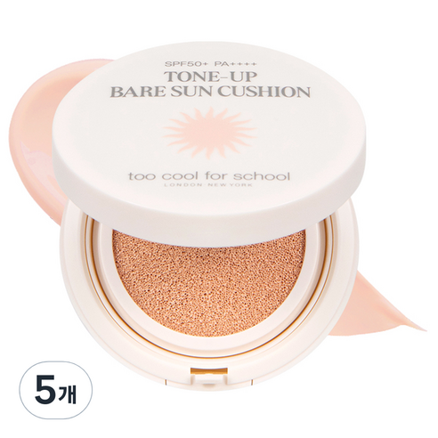 투쿨포스쿨 톤업 베어 선 쿠션 SPF50+ PA++++, 15g, 5개