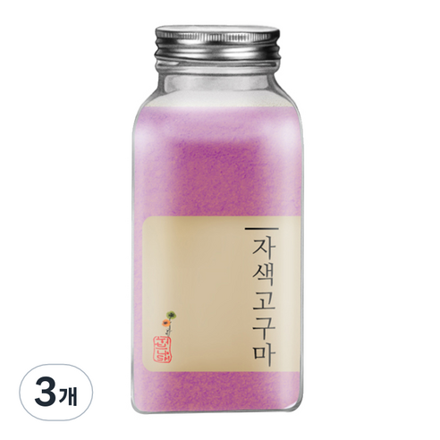 허브나래 국내산 자색고구마 분말, 90g, 3개