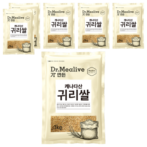 밀리브 귀리쌀, 3kg, 6개