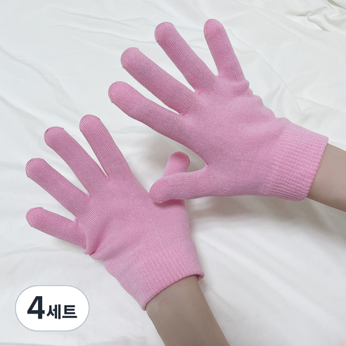 촉촉 보습 젤 좌우 장갑 세트, 4개