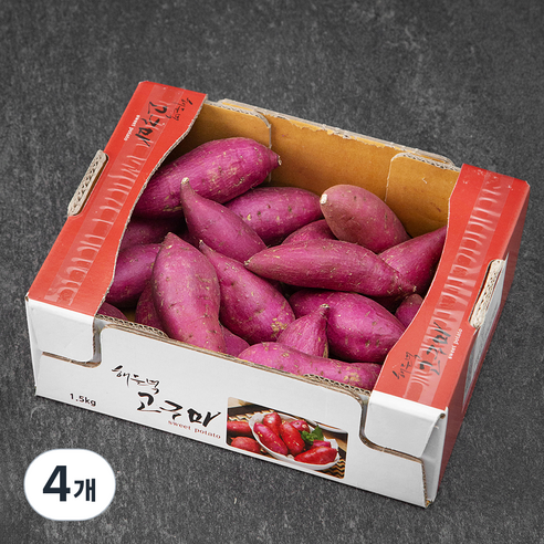 해들녘 무농약 고창황토 고구마, 1.5kg(중), 4개