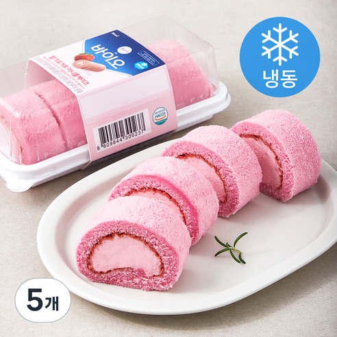 매일 데르뜨 by 바이오 딸기요거트 미니 롤케이크 (냉동), 105g, 5개