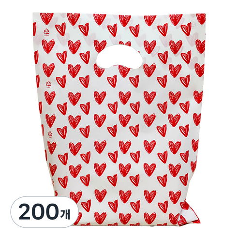 비닐 통통리본 링봉투 100p, 화이트, 200개