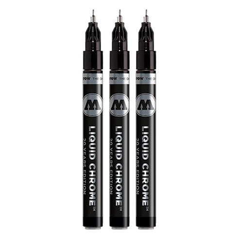 모로토우 리퀴드 크롬 마카 1mm, 1색, 3개