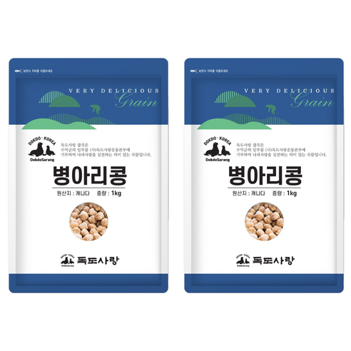 독도사랑 병아리콩, 1kg, 2개
