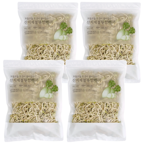 석하 산지제철 무말랭이, 4개, 400g