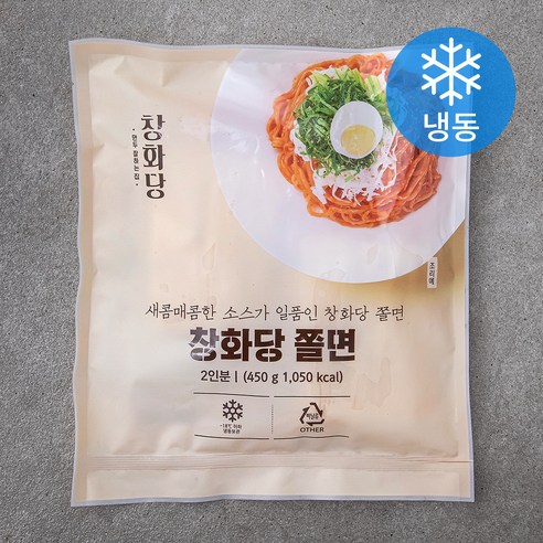 창화당 쫄면 (냉동), 450g, 5개