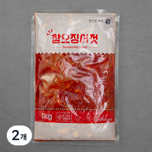 녹선 참오징어젓, 1kg, 2개