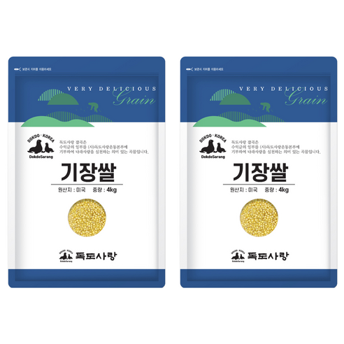 독도사랑 기장쌀, 4kg, 2개