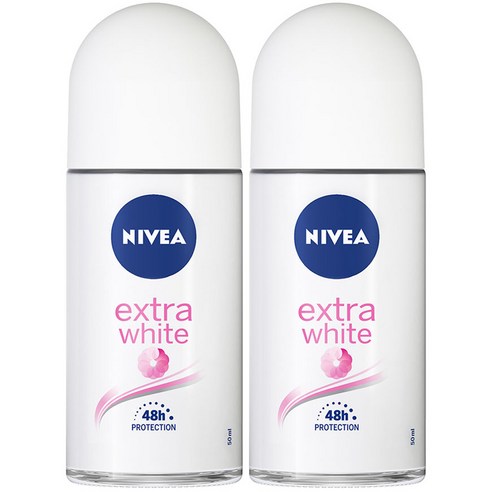 니베아 롤온 엑스트라 화이트 데오드란트, 50ml, 2개