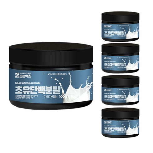 조은약초 초유 단백질 분말, 5개, 100g