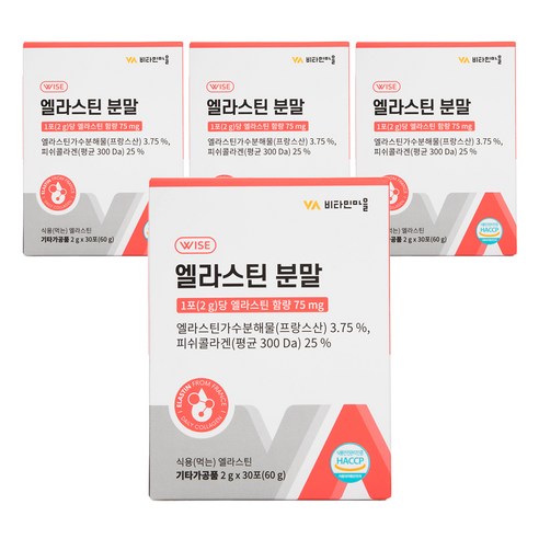 비타민마을 엘라스틴 콜라겐 분말, 120개, 2g