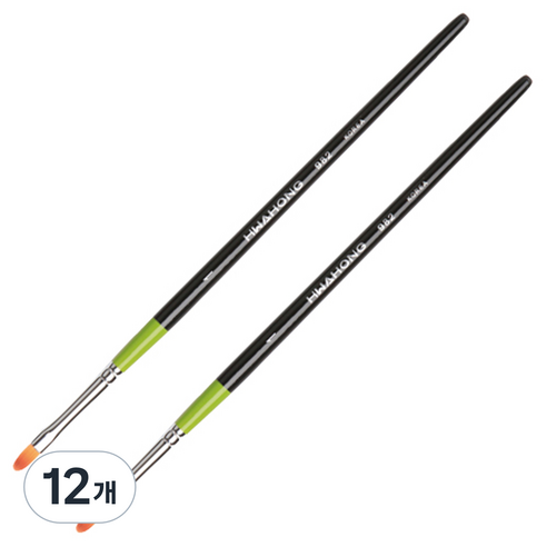 화홍 디자인붓 F 982, 1호, 12개