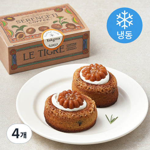 세렝게티커피 약과 티그레 (냉동), 70g, 2개입, 4개