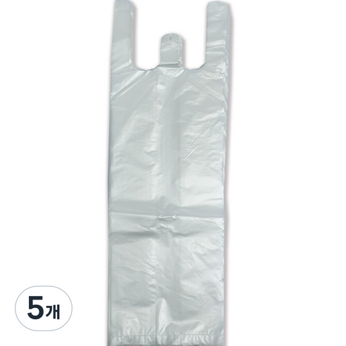 생활을그리다 음료용 비닐 쇼핑백 100 x 60 x 355 mm 100p, 중(M), 5개
