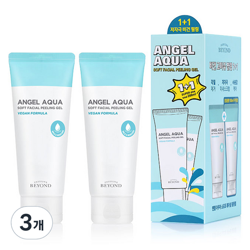 [비건라이프] 비욘드 엔젤 아쿠아 소프트 필링젤 1 + 1, 200ml, 3개