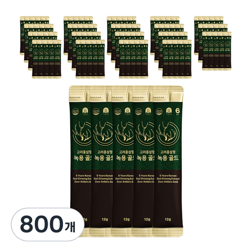 풍년보감 6년근 고려홍삼정 녹용 골드 벌크포장, 12g, 800개