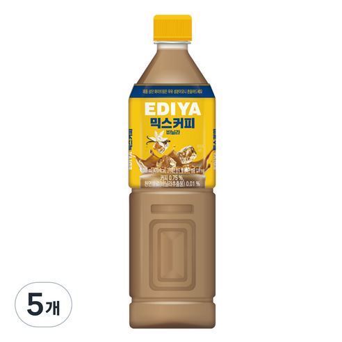 이디야 믹스커피 바닐라, 1L, 5개