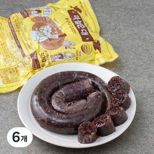 맛의고수 마늘순대, 500g, 6개