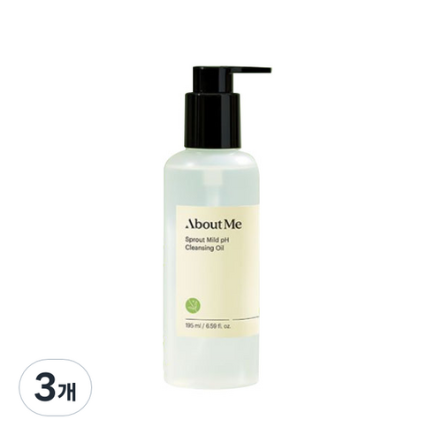 어바웃미 새싹 약산성 클렌징 오일, 195ml, 3개