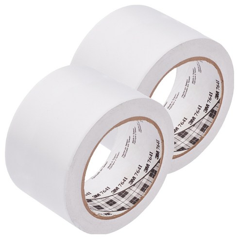 3M 바닥 라인 764 테이프 백색 76.2mm x 32.9m, 2개