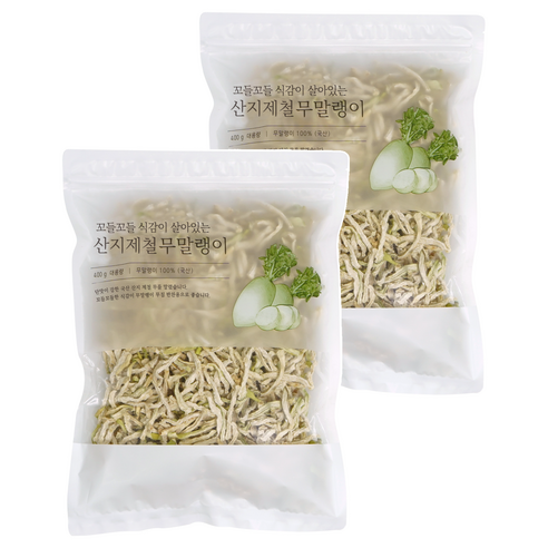 석하 산지제철 무말랭이, 2개, 400g