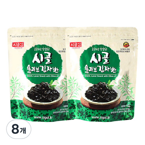 시골 올리브 김자반, 8개, 40g