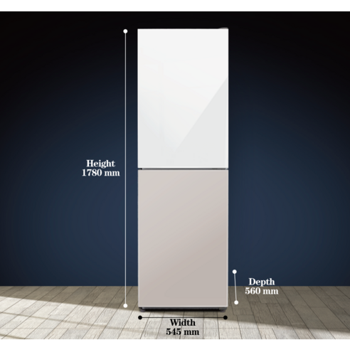 합리적인 가격, 실용적인 기능, 세련된 디자인: 하이얼 글라스 248L 2도어 냉장고, 당신의 주방을 변화시킵니다.